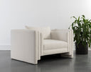 Heather Ivory Tweed Armchair Kira by Matho Sun, view 6