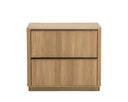 Small Rustic Oak Nightstand Kalla by Matho Sun, view 4