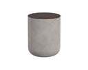 Grey Wood Grain Brown End Table Diaz by Matho Sun, view 2