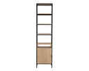 Small Rustic Oak Black Bookcase Ambrose Modular by Matho Sun, view 4
