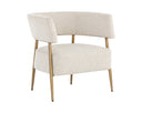 Dove Cream Lounge Chair Maestro by Matho Sun