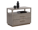 Grey Nightstand Danette by Matho Sun