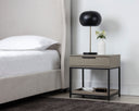 Small Black Taupe Nightstand Rebel by Matho Sun, view 4