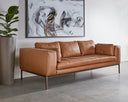 Behike Saddle Leather Sofa Burr by Matho Sun, view 4