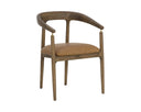 Milliken Cognac Dining Armchair Valmont by Matho Sun