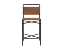 Cognac Leather Counter Stool Corrigan by Matho Sun, view 2