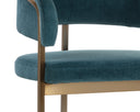Gold Danny Teal Barstool Marris by Matho Sun, view 5