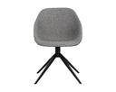 Nightfall Black / November Grey Dining Chair Mccoy Swivel by Matho Sun, view 2