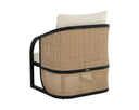 Charcoal Stinson Cream Lounge Chair Palermo by Matho Sun, view 4