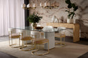 Napa Cognac / Rhea Light Barley Dining Chair Larissa by Matho Sun, view 8