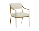 Geralt Linen Dining Armchair Leticia by Matho Sun