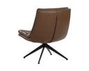 Missouri Mahogany Leather Lounge Chair Keller Swivel by Matho Sun, view 4