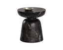 Marble Look Black End Table Lucida by Matho Sun, view 2