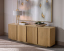 Rustic Oak Sideboard Kalla by Matho Sun, view 5