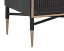 Brass Dark Brown Nightstand Markwood by Matho Sun, view 5