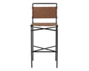 Cognac Leather Barstool Corrigan by Matho Sun, view 2