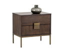 Antique Brass Dark Mango Nightstand Jade by Matho Sun