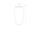 Tall Travertine Look Planter Aster by Matho Sun, view 6