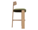 Rustic Oak Forest Green Barstool Horton by Matho Sun, view 3