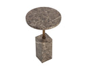 Marble Look Dark Emperador End Table Mizani by Matho Sun, view 4