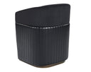 Abbington Black / Cantina Black Lounge Chair Genval Wheeled by Matho Sun, view 3
