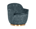 Nono Petrol Lounge Chair Casey Swivel by Matho Sun