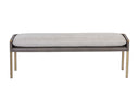 Belfast Heather Grey / Bravo Ash Bench Bellevue by Matho Sun, view 3
