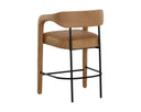 Ludlow Sesame Leather Counter Stool Mavia by Matho Sun, view 4