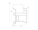 Belfast Oyster Shell Dining Armchair Rayla by Matho Sun, view 8