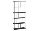 Large Black Bookcase Eiffel by Matho Sun, view 2