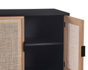 Small Gold Black/Natural Sideboard Avida by Matho Sun, view 5