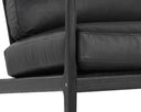Black Black Leather Lounge Chair Gilmore by Matho Sun, view 6