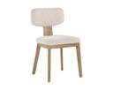 Weathered Oak Dove Cream Dining Chairs set of 2 Rickett by Matho Sun