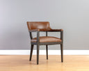 Brown Shalimar Tobacco Leather Dining Armchair Brylea by Matho Sun, view 5