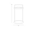 Black Marble Look End Table Parga by Matho Sun, view 7