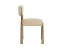 Antique Brass Napa Beige / Santa Cruz Oatmeal Dining Chairs set of 2 Bayard by Matho Sun, view 3