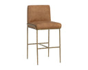 Tan Leather Barstool Lathan by Matho Sun