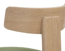 Rustic Oak Forest Green Dining Chairs set of 2 Horton by Matho Sun, view 7