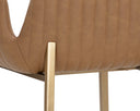 Milliken Cognac Counter Stool Lucano by Matho Sun, view 7