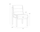 Geralt Linen Dining Chair Bertie by Matho Sun, view 6