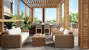 Natural Louis Cream Sofa Tibi by Matho Sun, view 7