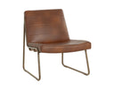 Bravo Cognac Lounge Chair Anton by Matho Sun
