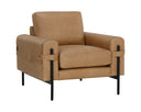 Ludlow Sesame Leather Armchair Camus by Matho Sun