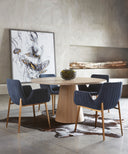 Belfast Navy Dining Armchair Lucano by Matho Sun, view 8