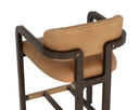 Brown Ludlow Sesame Leather Counter Stool Madrone by Matho Sun, view 5