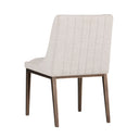 Beige Linen Dining Chairs set of 2 Halden by Matho Sun, view 3