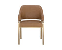Milliken Cognac Dining Armchair Malachi by Matho Sun, view 2