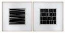 48" X 48" Wood Floater Frame Abstract Split Personality (Set Of 2) by Matho Sun