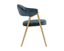 Nono Petrol Dining Armchair Burgos by Matho Sun, view 3