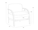 Hailey Moon Lounge Chair Daphne by Matho Sun, view 6